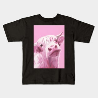 Pink Cow Kids T-Shirt